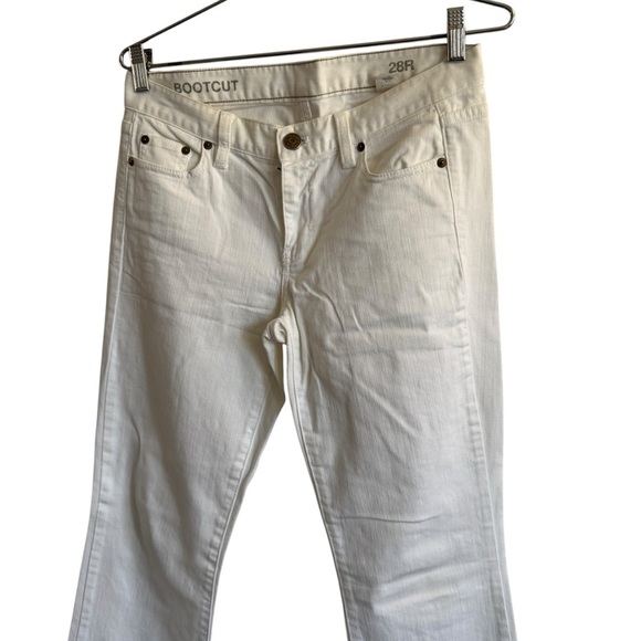 J.Crew White Classic Bootcut Jeans, Size 28 - Picture 2 of 6